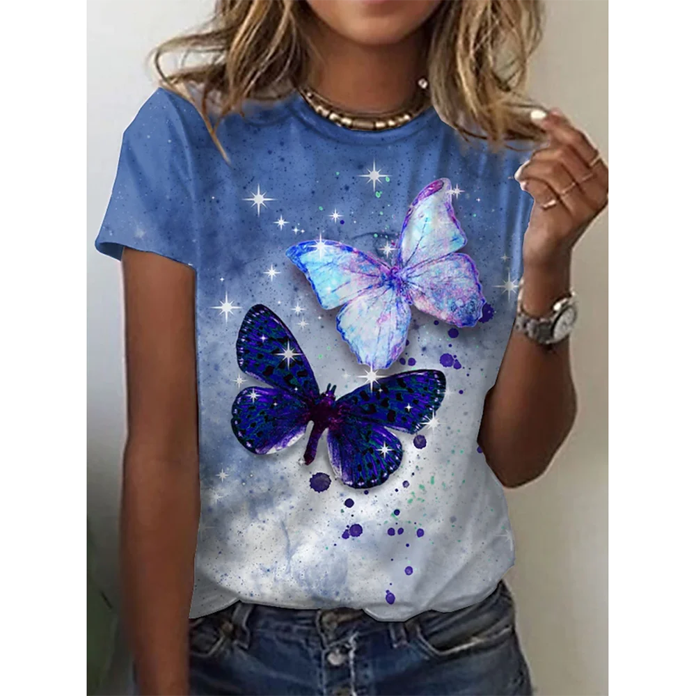 3D Butterfly Print Women&