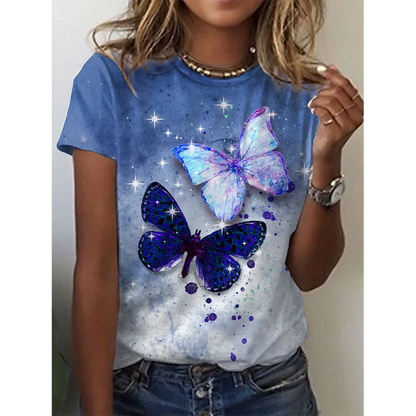 3D Butterfly Print Women&