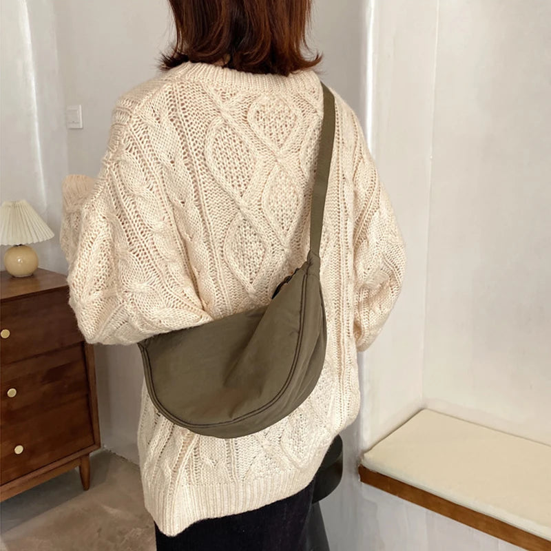 Casual Nylon Hobos Crossbody Bag