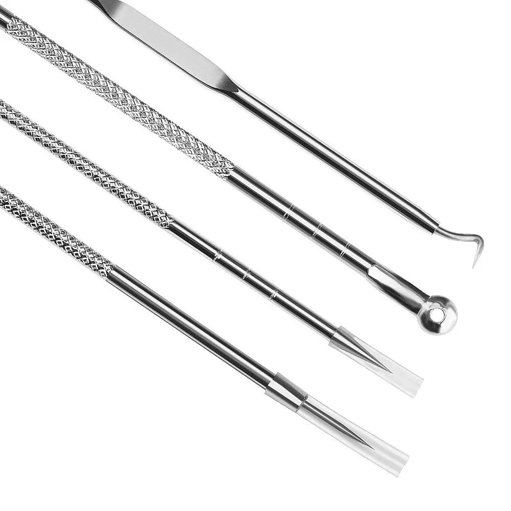 4-Piece Stainless Steel Blackhead