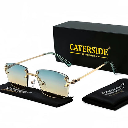 CATERSIDE Luxury Punk Rectangle Sunglasses