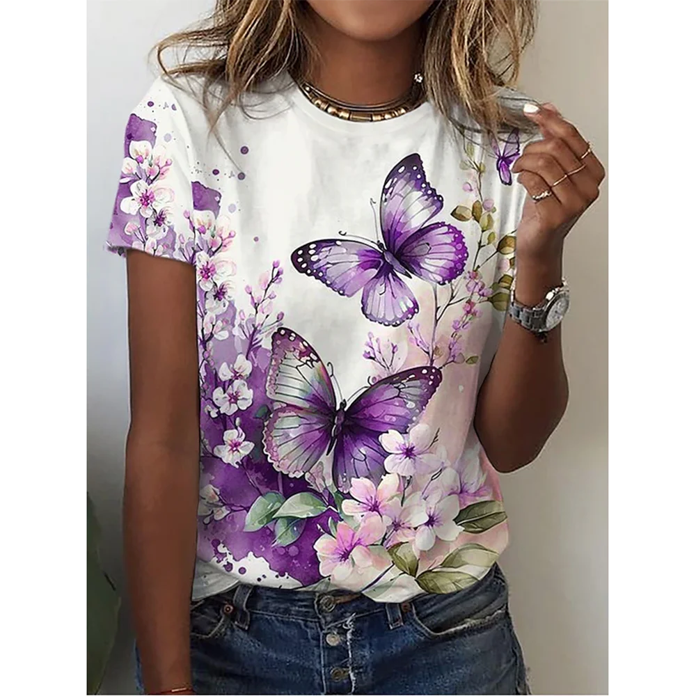 3D Butterfly Print Women&