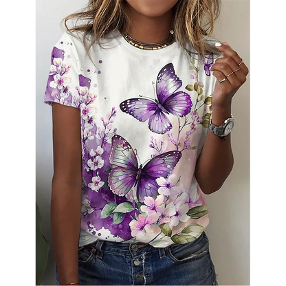 3D Butterfly Print Women&