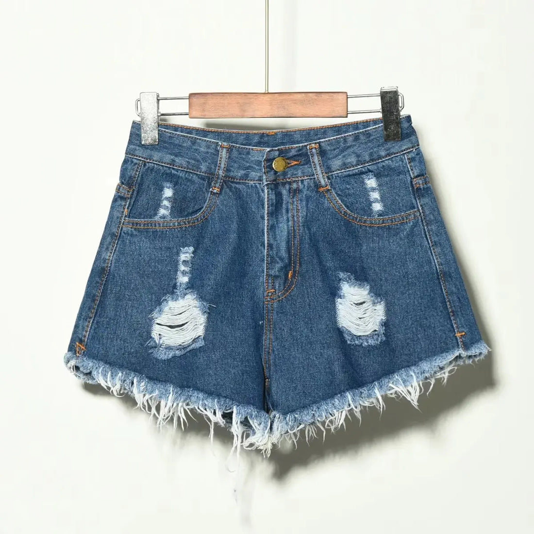 Trendy Distressed High-Waisted Denim Shorts | Casual &amp; Bold Women&