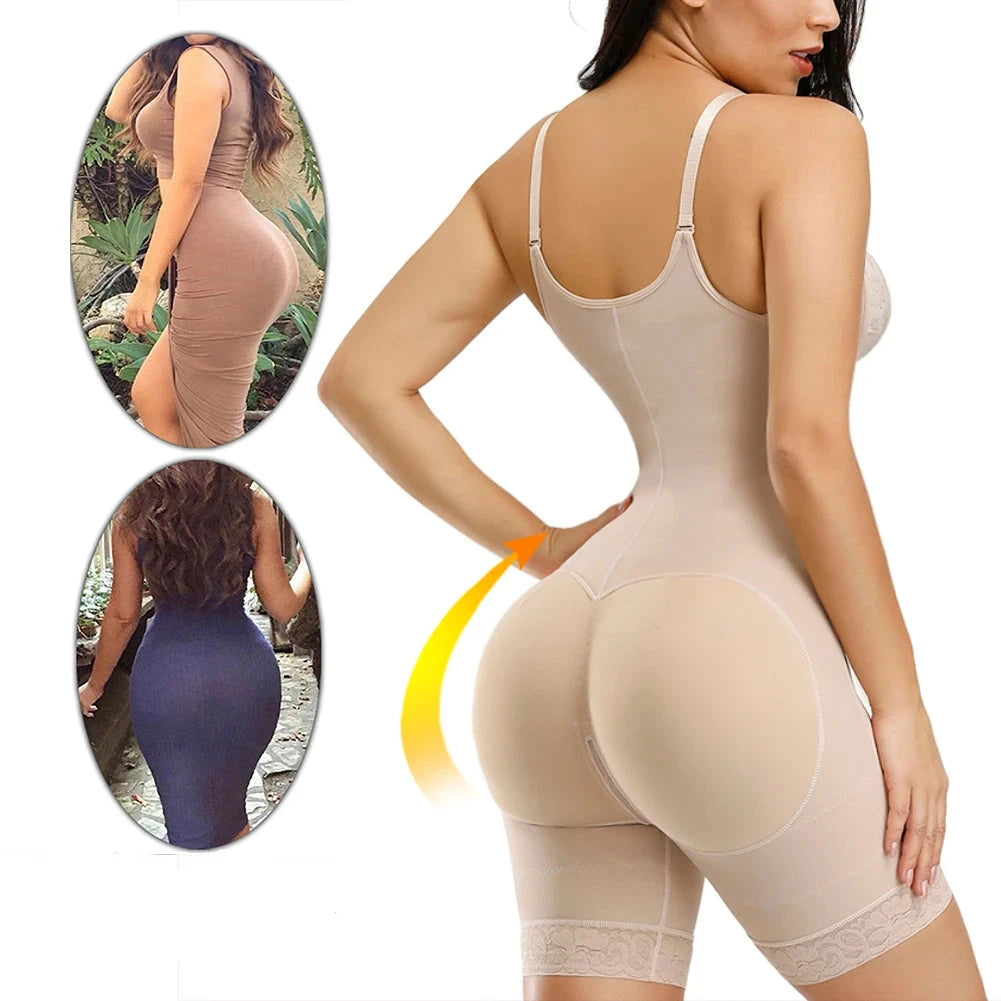 Fajas Colombianas Detachable Straps Full Body Shaper