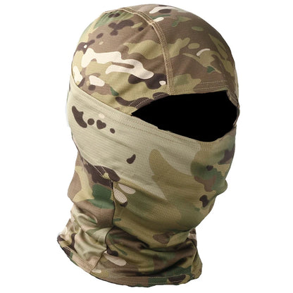 Military Camouflage Outdoor Tactical Head Face Cover for Mountaineering and Cycling