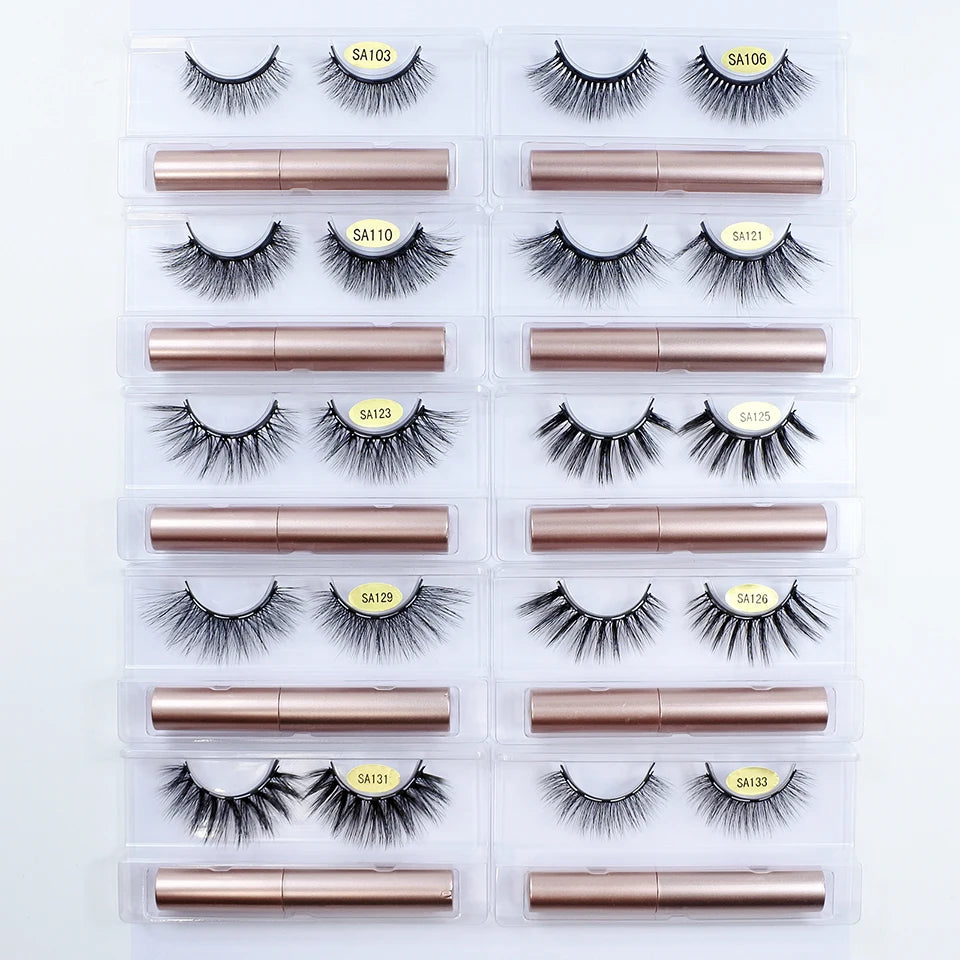 Magnetic Eyelashes with Magnetic Lashes Glue