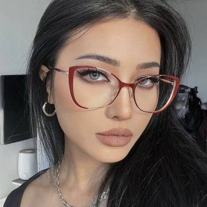 Fashion Women Anti-Blue Light Cat Eye Glasses