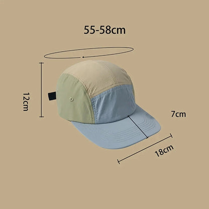 2024 Fast Dry Patchwork Summer 5 Panel Cap Men Women High Quality Sports Fitted Golf Bones Masculinos Snapback Hats56-60cm