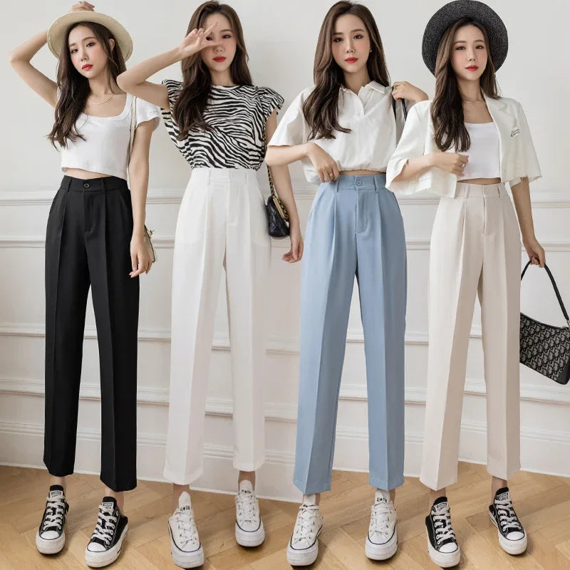 Casual Women Suit Pants