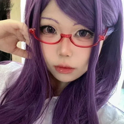 Anime Character Kamishiro Rize Cosplay Red Glasses