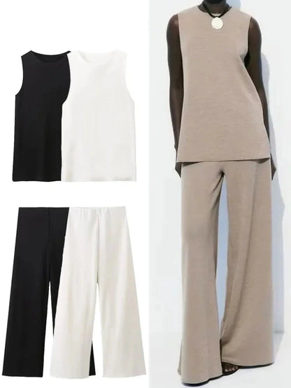 TRAFZA Summer Women’s Vest &amp; Pant Set