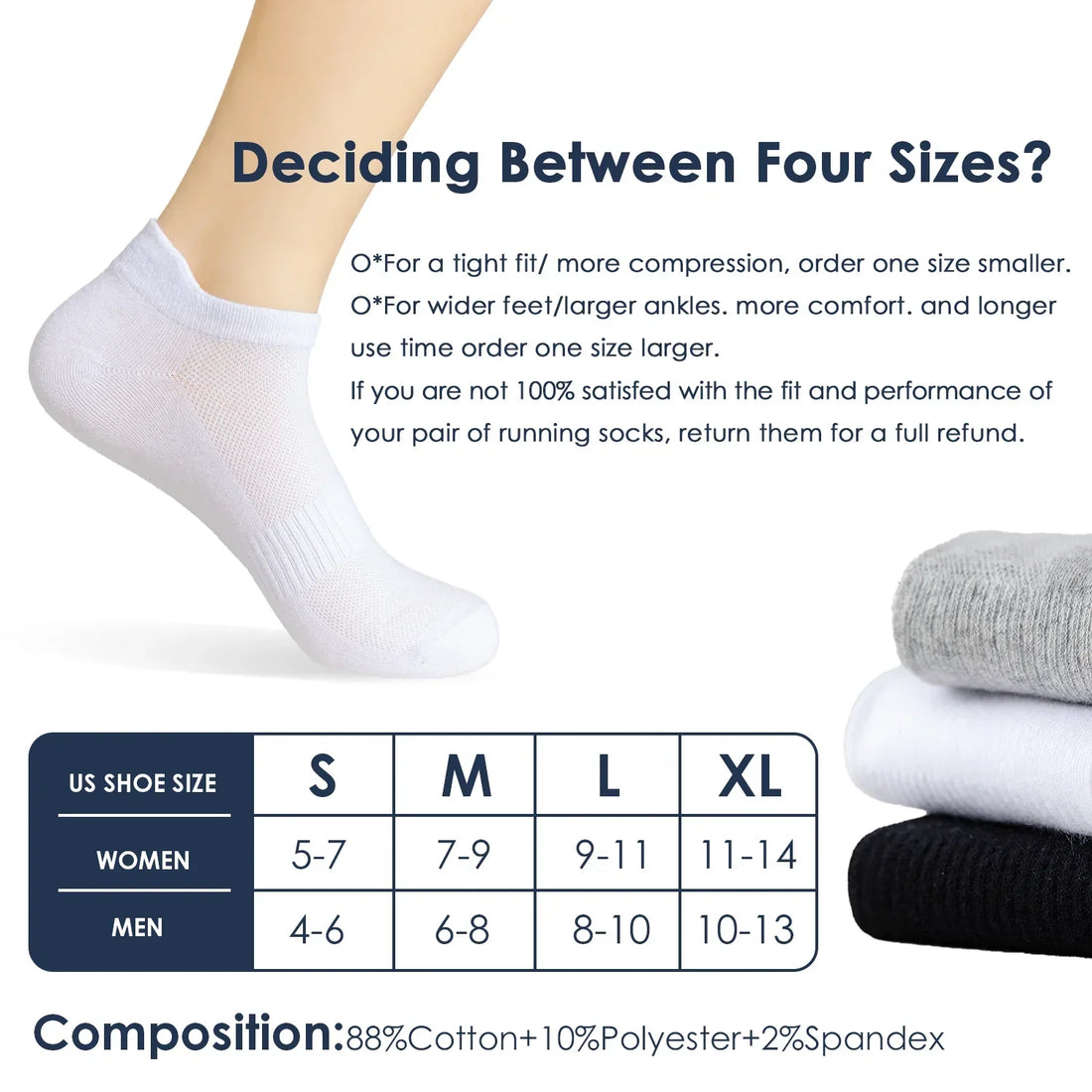 6 Pairs Ankle Socks