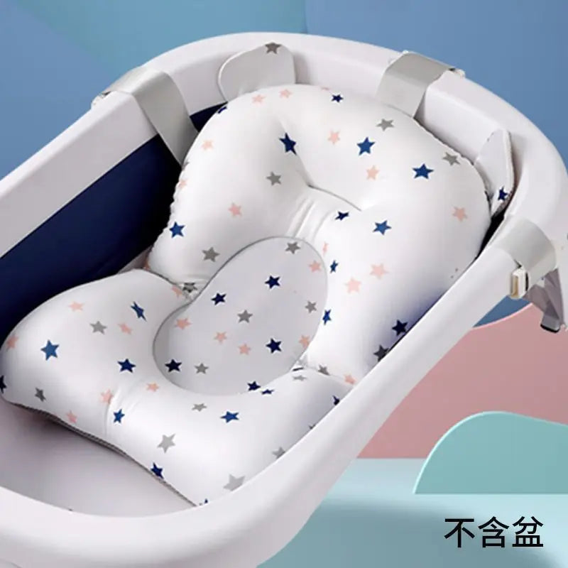 Baby Bath Seat Support Mat  Soft Anti Slip Cushion for Infants