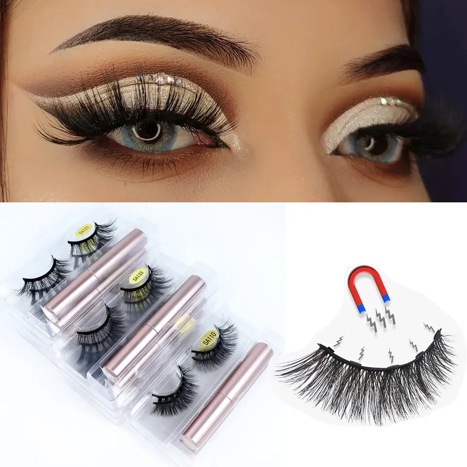 Magnetic Eyelashes with Magnetic Lashes Glue