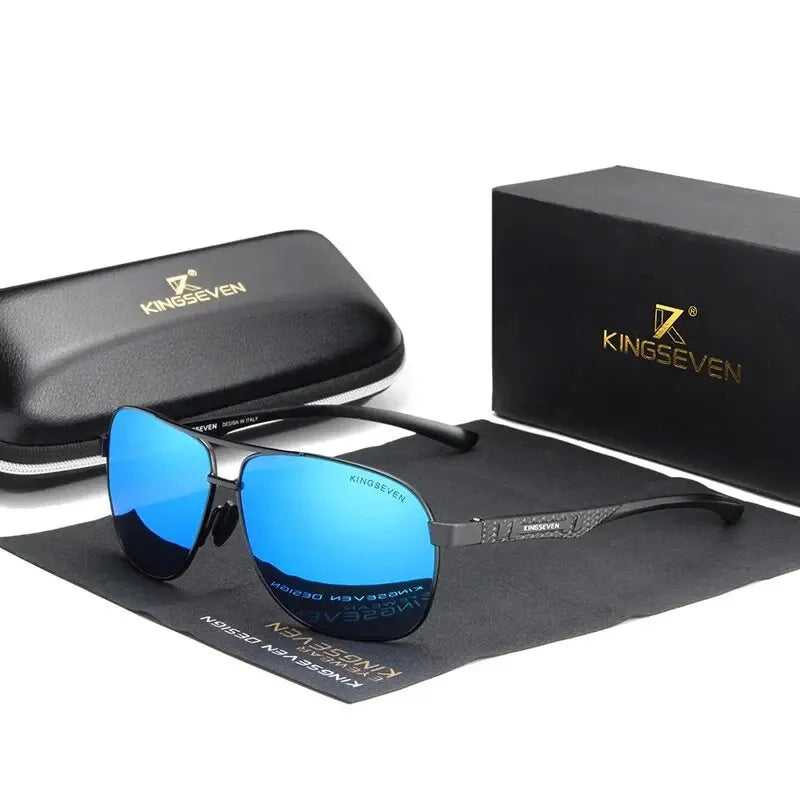 KINGSEVEN Polarized Aluminum Sunglasses for Men and Women