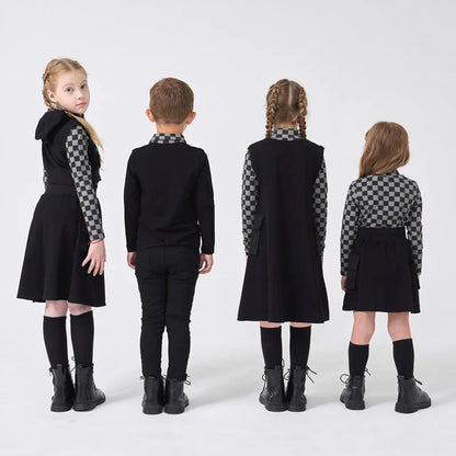 AP Check Cotton Collection Kids Fall Winter Clothing