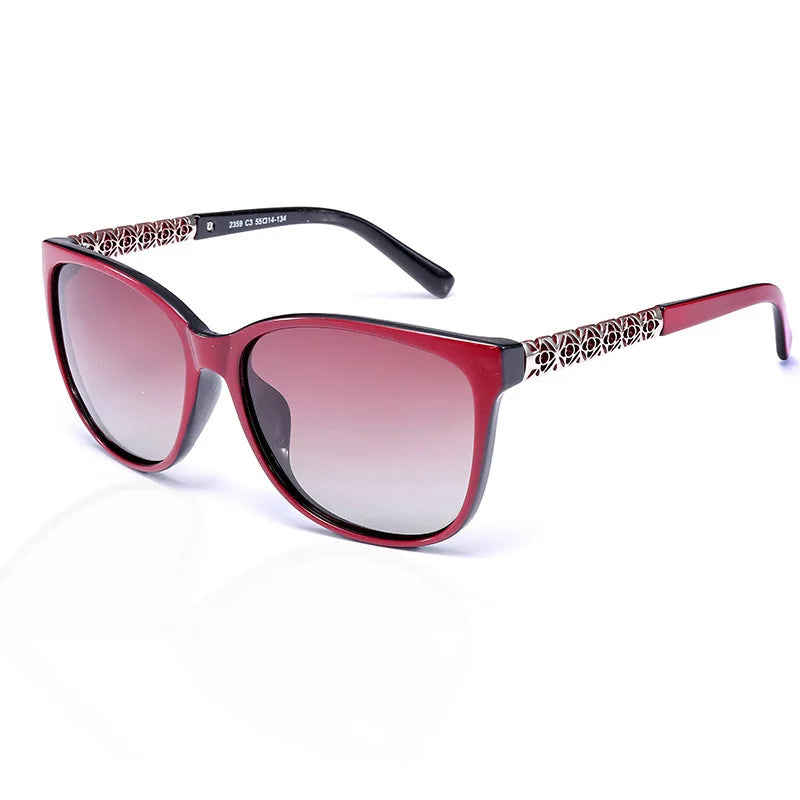 New Fashion TR Memory Frame Cat Eye Polarizing Sunglasses for Women