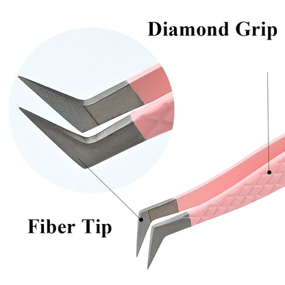 Fiber Tip Eyelash Extension Tweezer