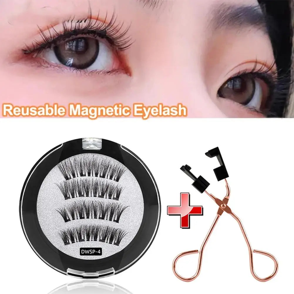 Reusable 3D Magnetic Mink Lashes – Easy Application, Bold Volume