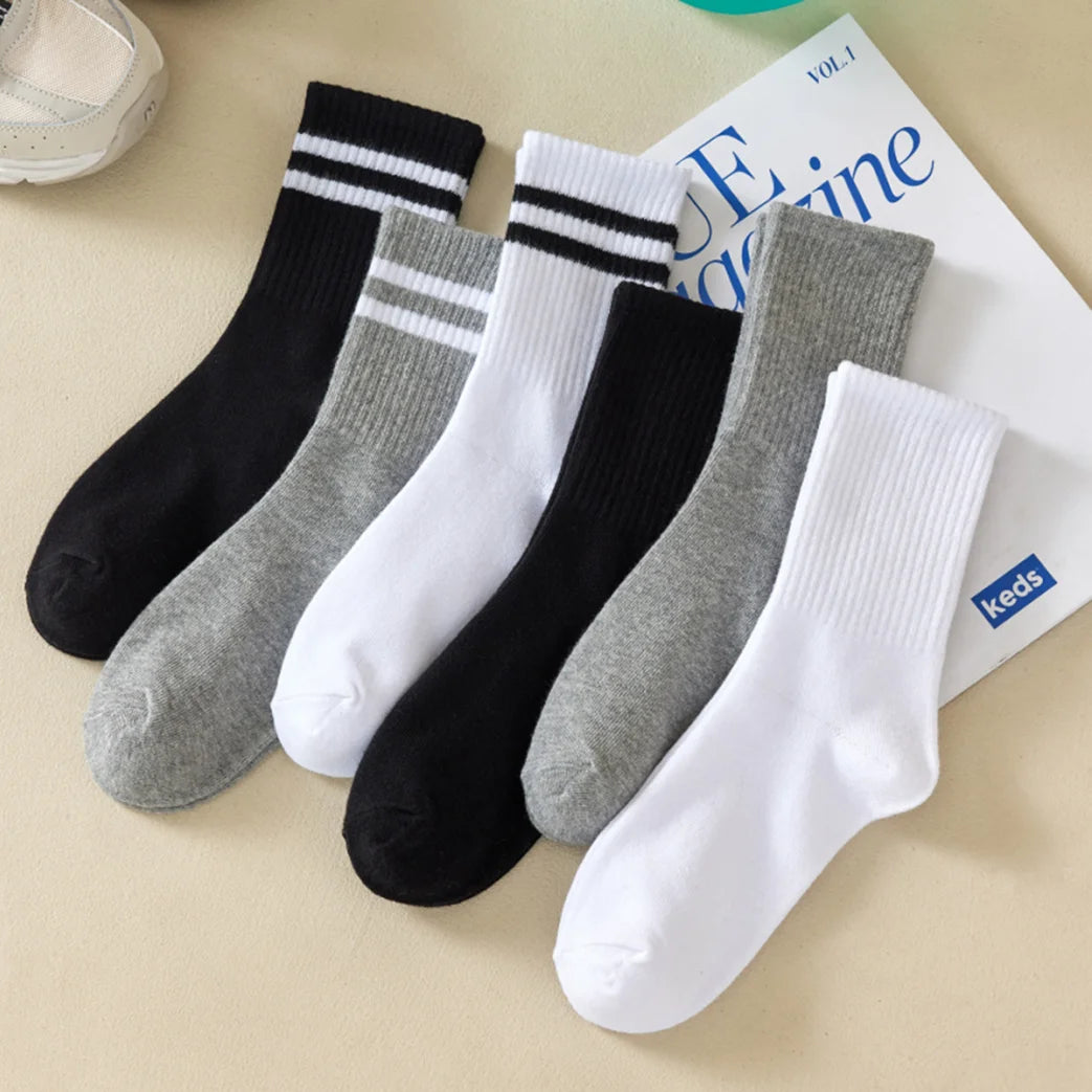 Mid-Tube Socks Autumn Winter Sport Sweat Absorbent