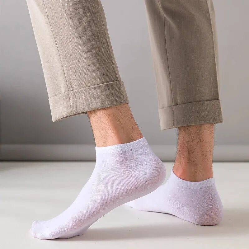 Unisex 40/20/10 Pairs of Solid Color Socks,