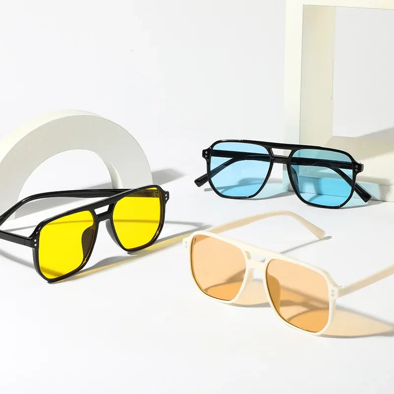 Outdoor Ocean Slice Double Beam Sunglasses