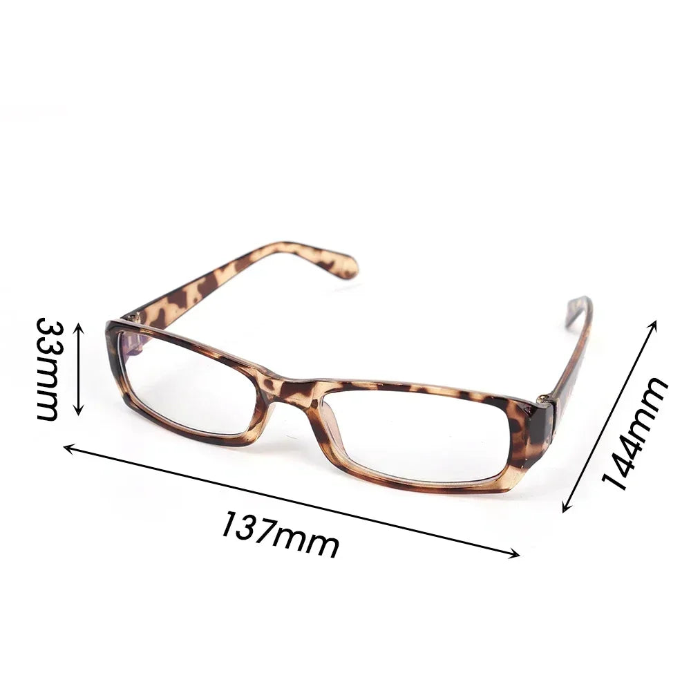 Vintage Black Square Frame Glasses for Women &amp; Girls