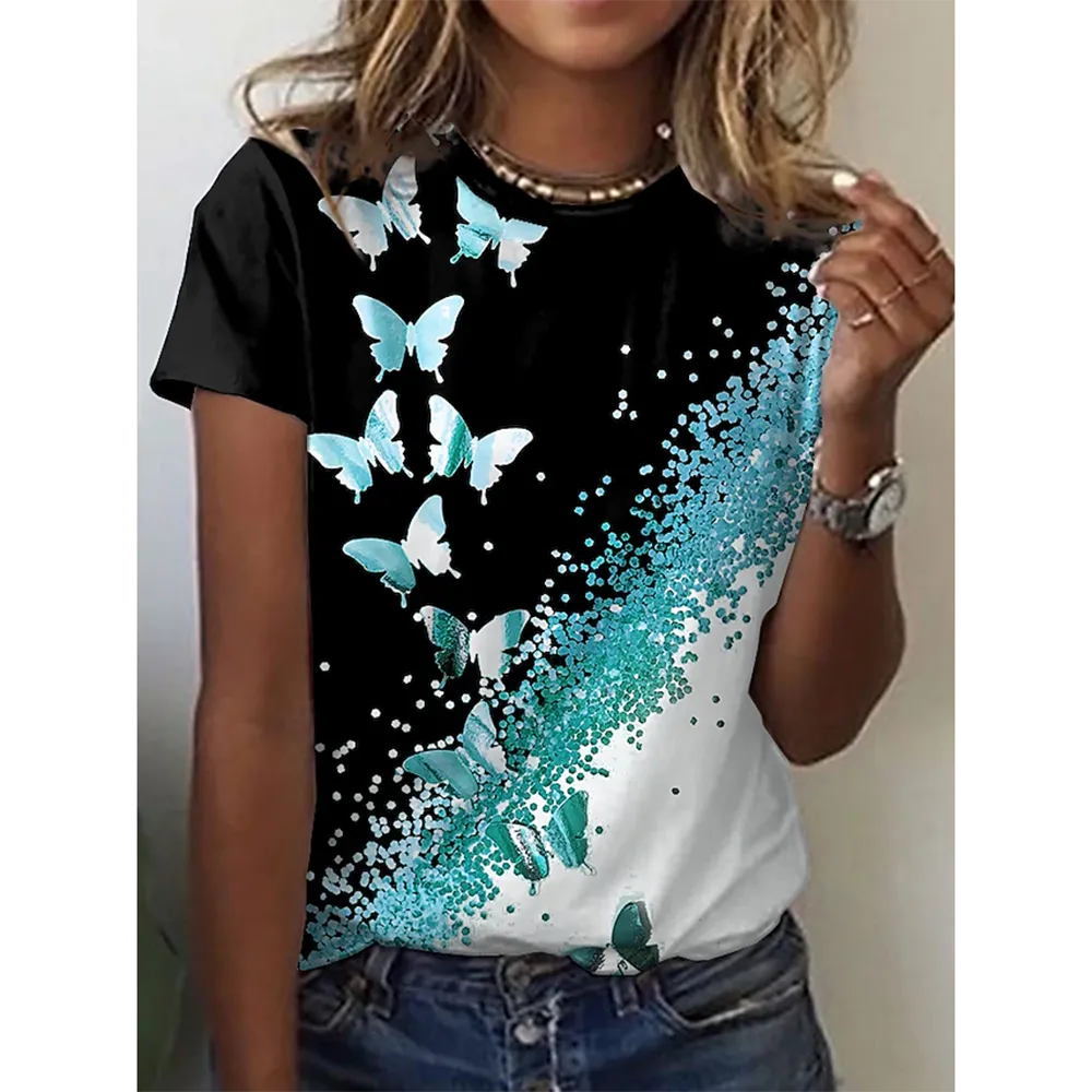 3D Butterfly Print Women&