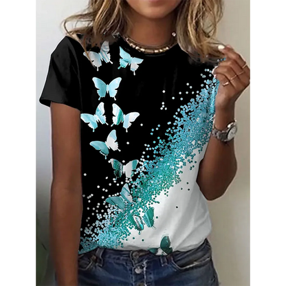 3D Butterfly Print Women&