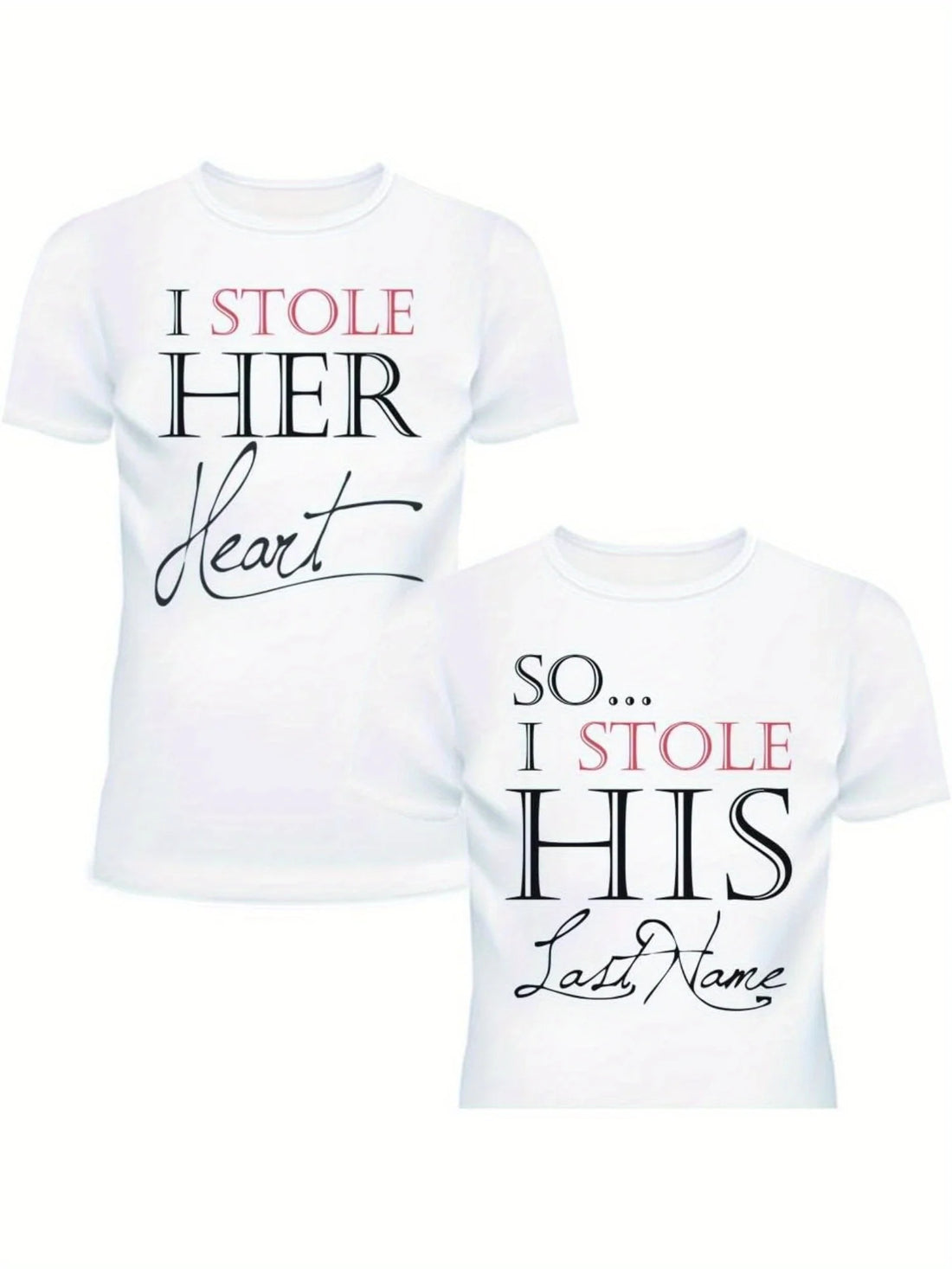 Matching Couple Shirts – Wedding or Anniversary Gift Set