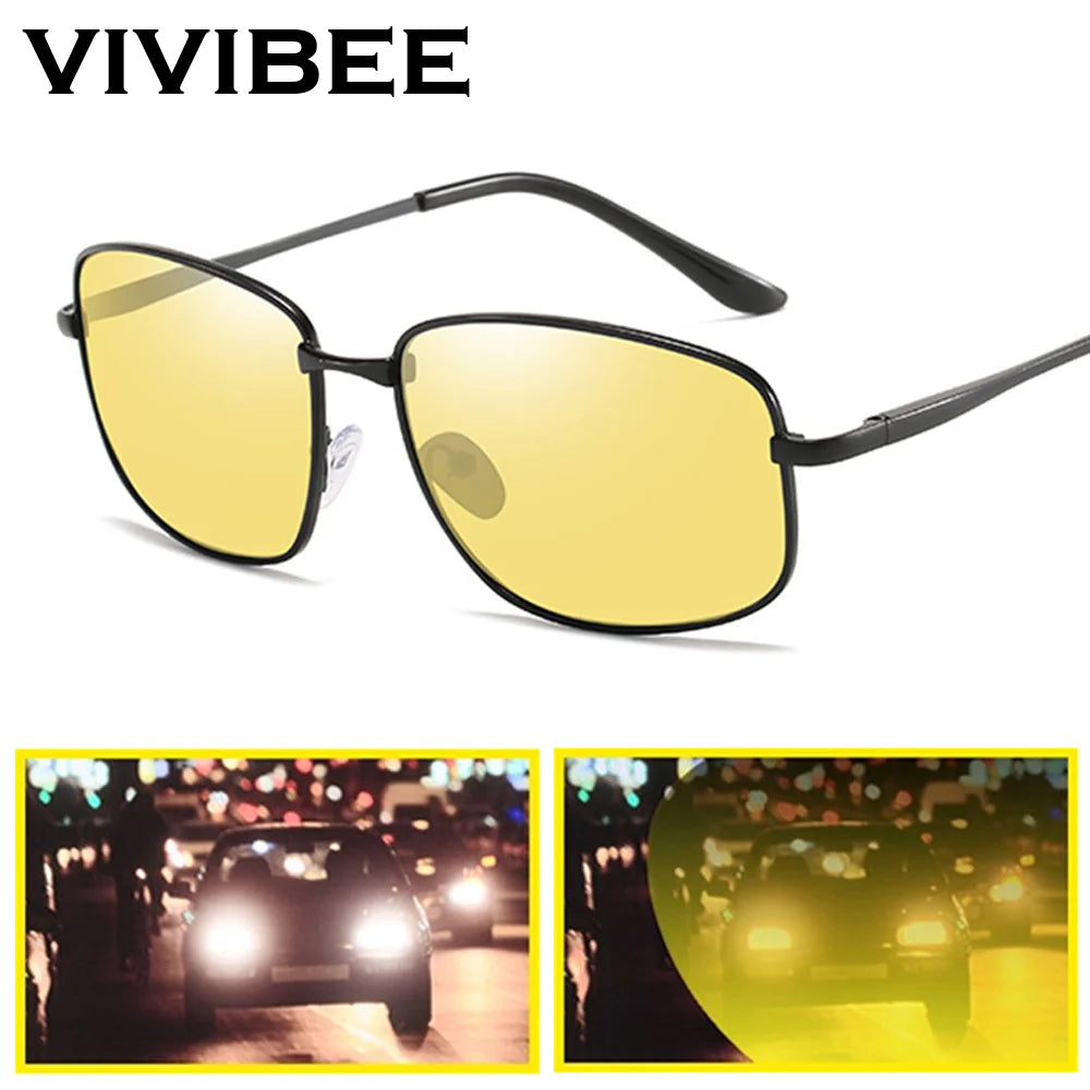 Metal Frame Yellow Lens for Men