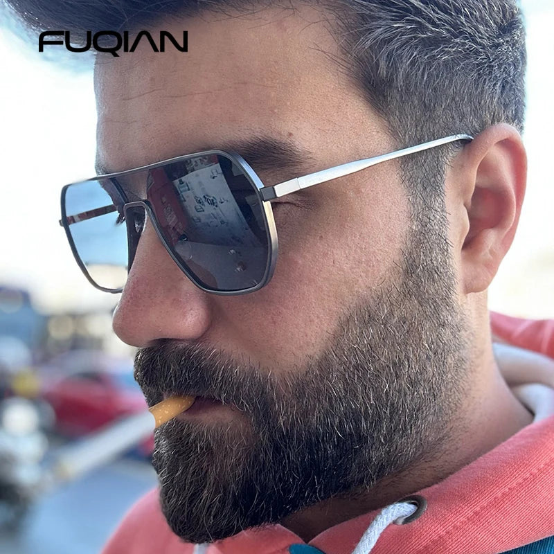 Luxury Metal Photochromic Sunglasses for Men &amp; Women