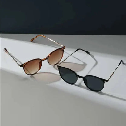 2 Pairs Per Set Small Round Sunglasses