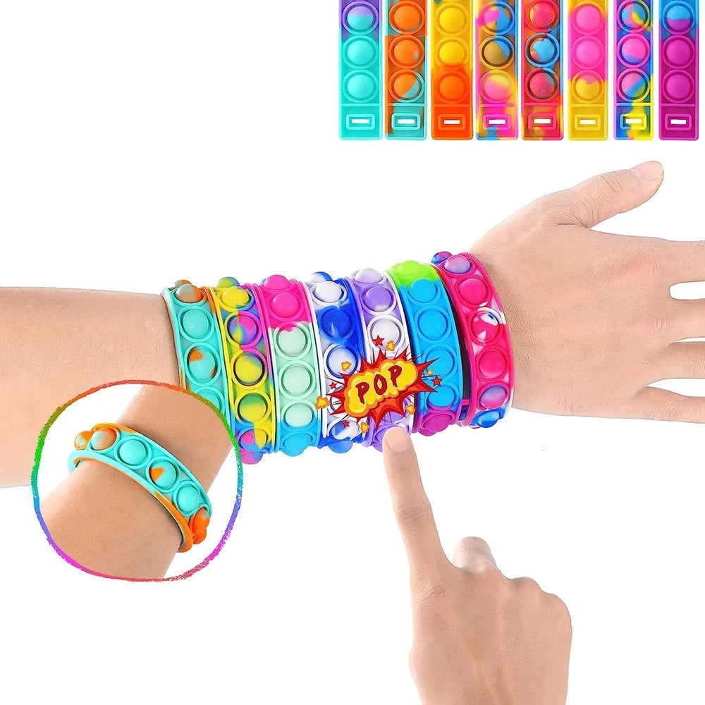 12PCS Fidget Pop Bracelets