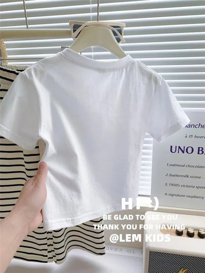 Summer Girls T-Shirt Clothing Set