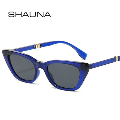 SHAUNA Small Cat Eye Folding Sunglasses