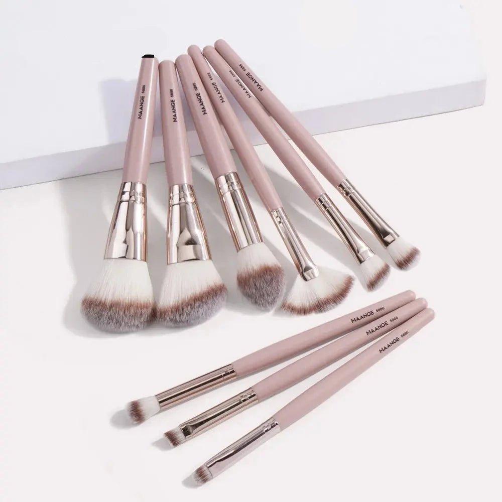 Maange 9-Piece Foundation Makeup Brush Set