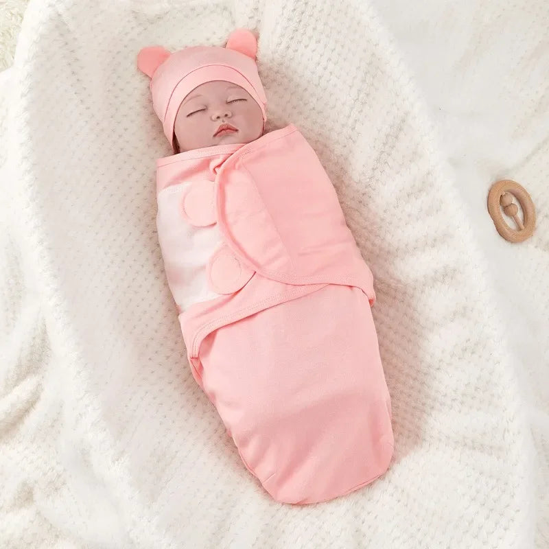 Baby Anti-Shock Cotton Swaddle Wrap for Newborns