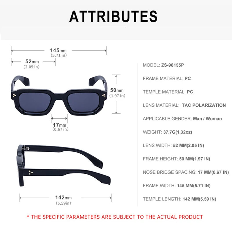 Polarized Square Sunglasses