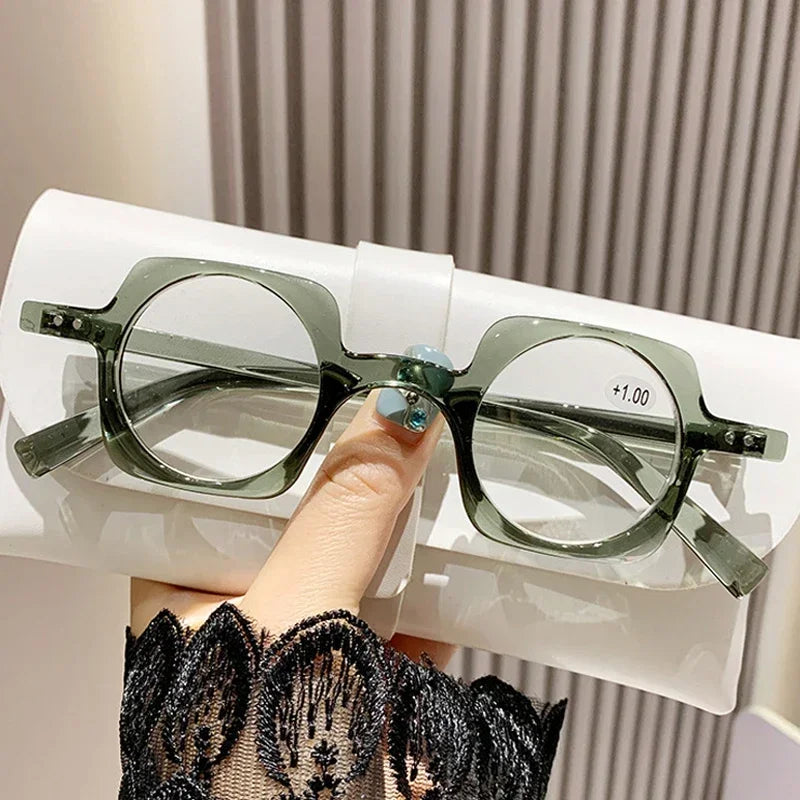 Retro Anti Blue Light Presbyopia Glasses for Women