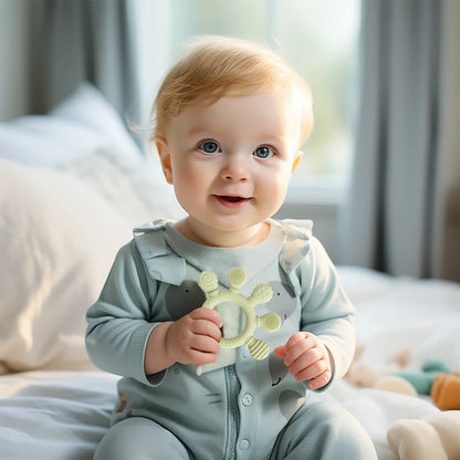 Food Grade Silicone Teether Sensory Soothing Toy for Babies