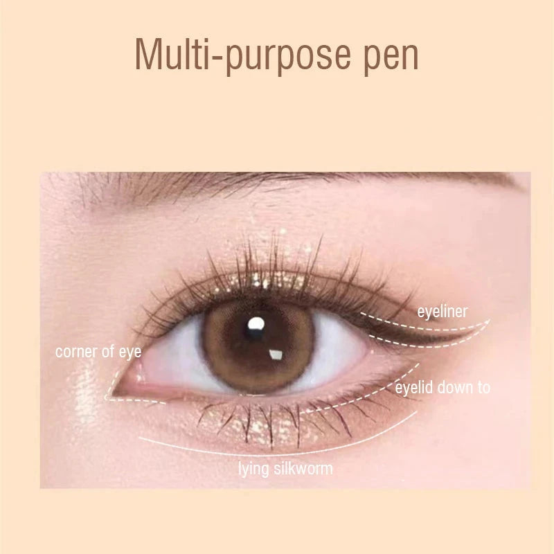 New Ultra-fine Eyelash Pen Long Lasting Waterproof Eyeliner Liquid Pen Smooth Quick-drying Eye Makeup