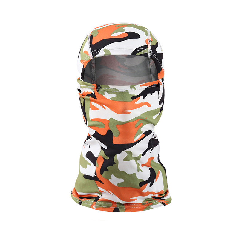 Outdoor Cycling Camouflage Hood Breathable Sun Protection Mask