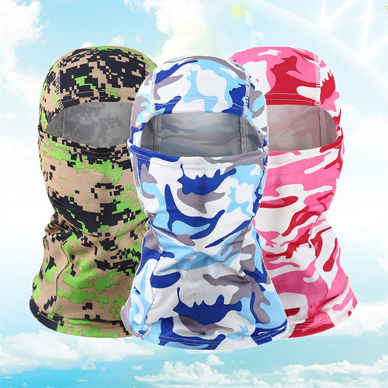 Outdoor Cycling Camouflage Hood Breathable Sun Protection Mask