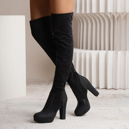 Square Heel Over-the-knee Fashion Boots