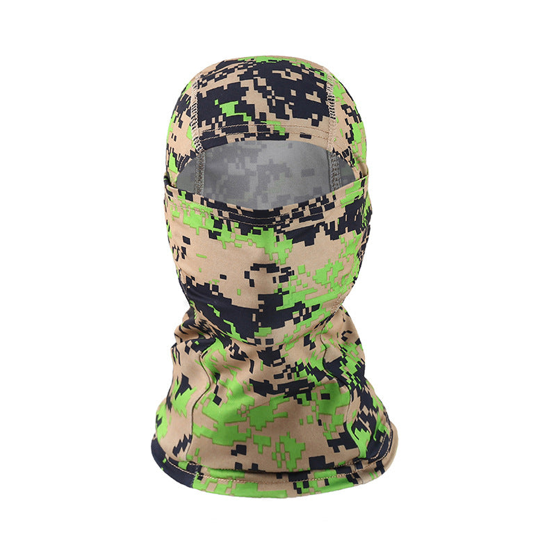 Outdoor Cycling Camouflage Hood Breathable Sun Protection Mask