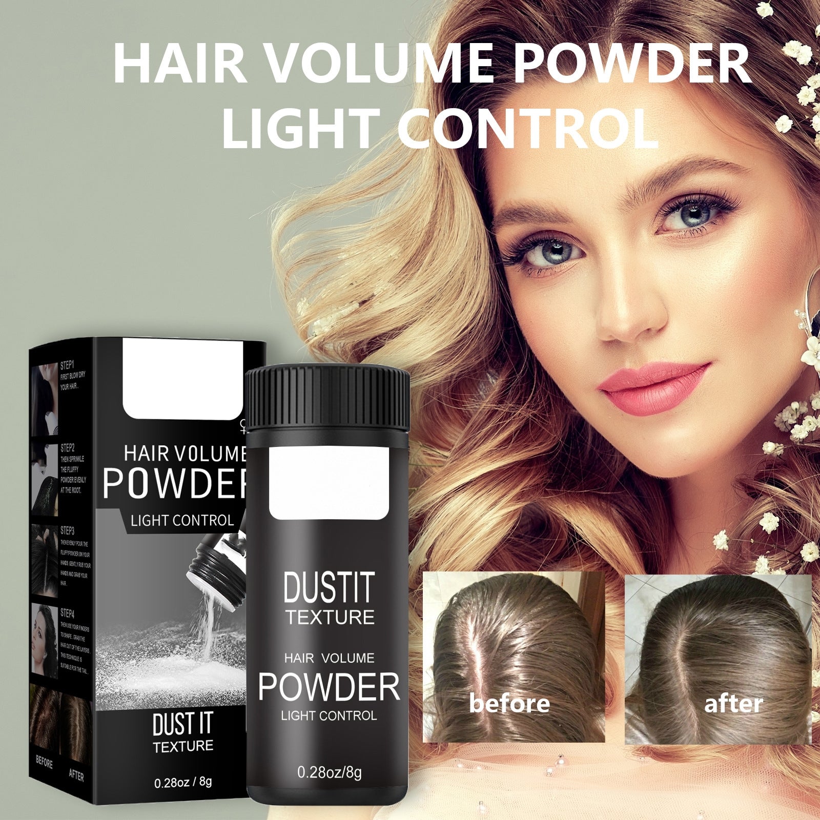 Hairstyle Booster Powder Hair Styling Fluffy Dry Mattifying Powder